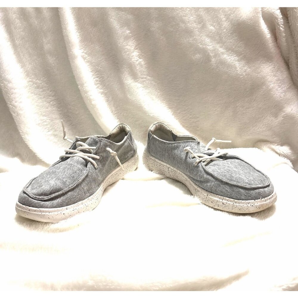 Bob’s by Sketcher women’s 9 Grey Skipper slip-on comfy shoe - Picture 2 of 6